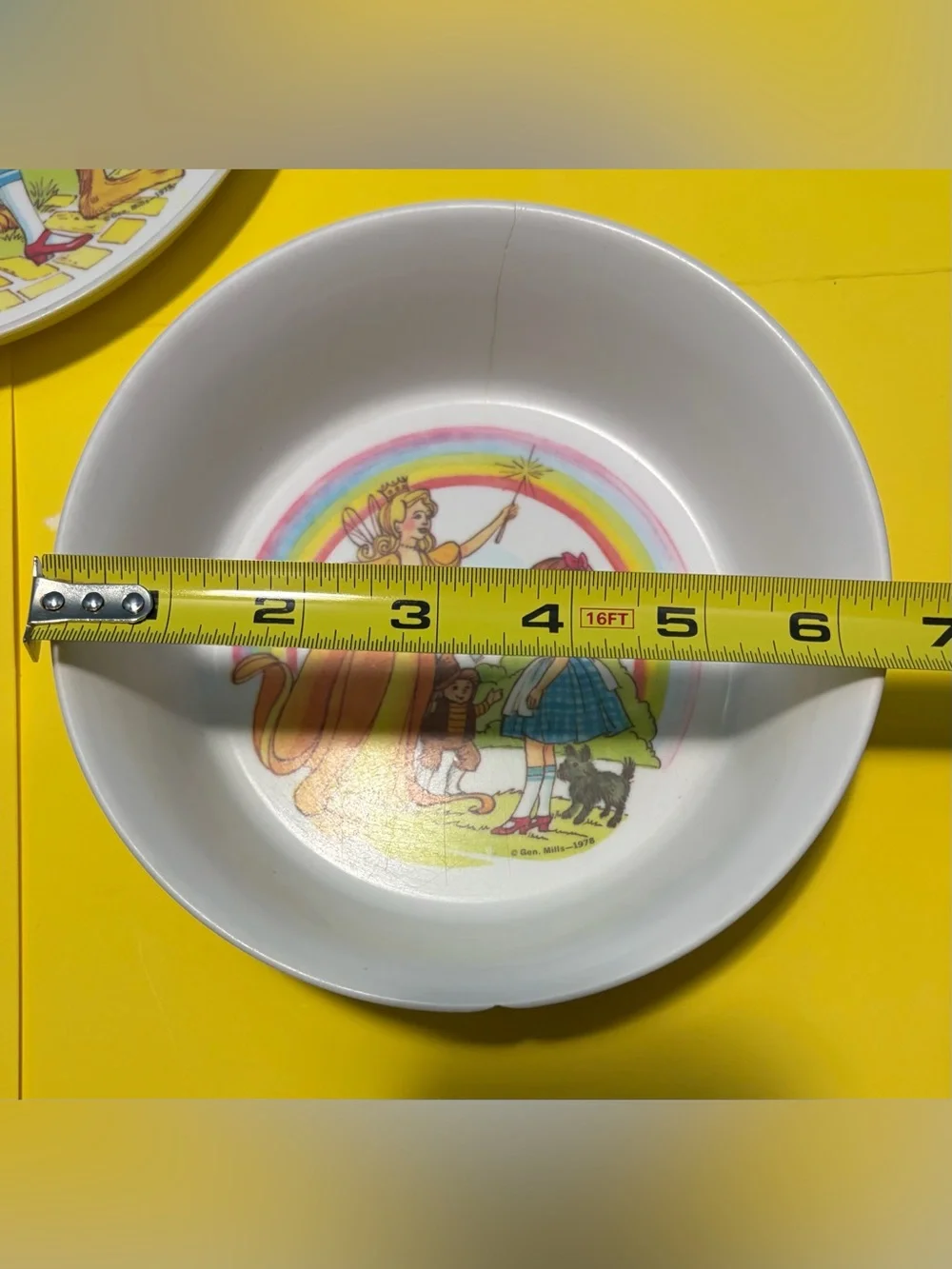 Oneida Wizard of Oz 3pc Child Dish Set Plate & 2 Bowls White Multicolor